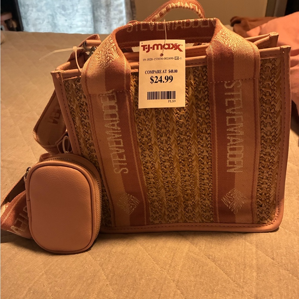 Steve Madden Brown and Tan Handbag Set